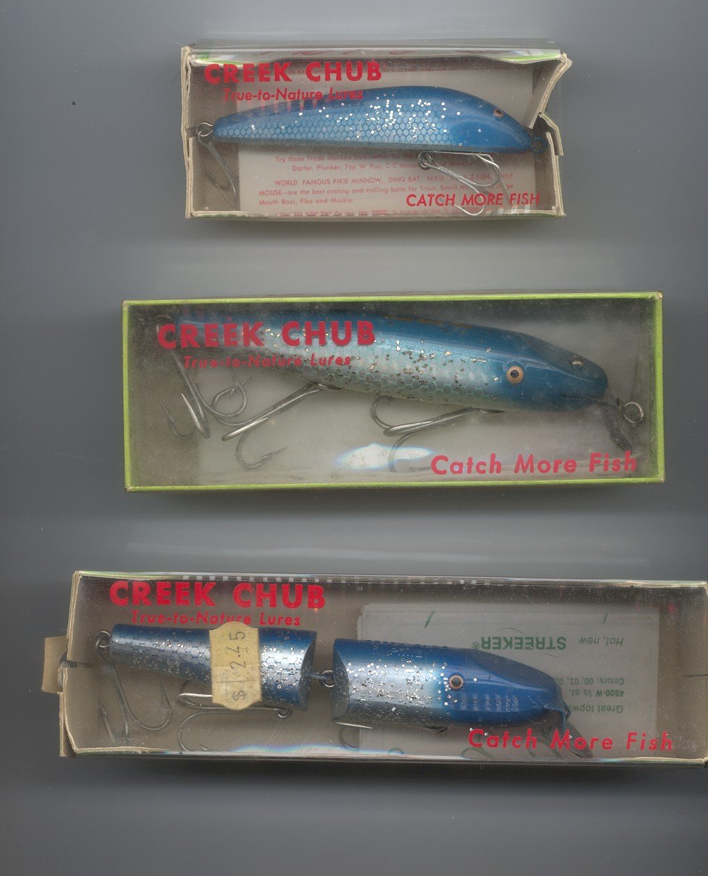 Vintage Creek Chub Darter Wood Fishing Lure Mint!