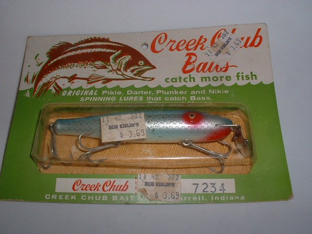 Sold at Auction: Vintage Creek Chub Jointed Striper Pikie Red and White