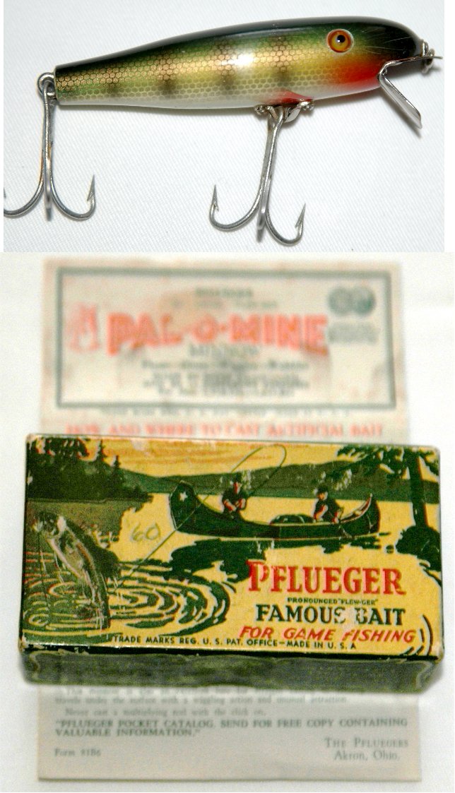 Vintage Pflueger Globe fishing lure is No. 3750
